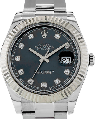 Rolex Datejust II 41MM Rhodium Dial Steel Bracelet (116334)