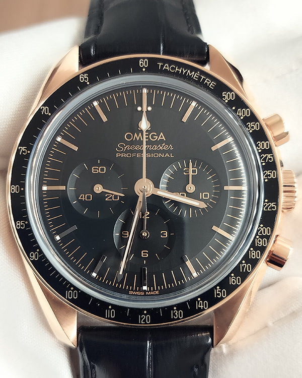 2024 Omega Speedmaster Professional Moonwatch 42MM Black Dial Leather Strap (310.63.42.50.01.001)