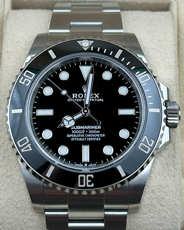 2024 Rolex Submariner No Date 41MM Black Dial Oyster Bracelet (124060)