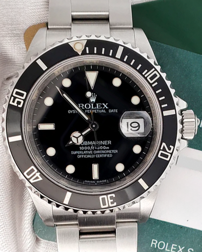 Rolex Submariner 40MM Black Dial Oyster Bracelet (16610)