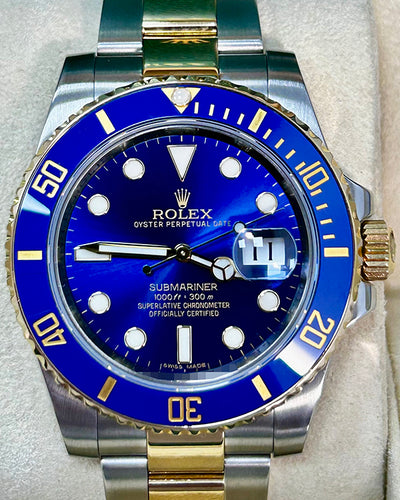 Rolex Submariner Date "Bluesy" 40MM Blue Dial Two-Tone Oyster Bracelet (116613LB)