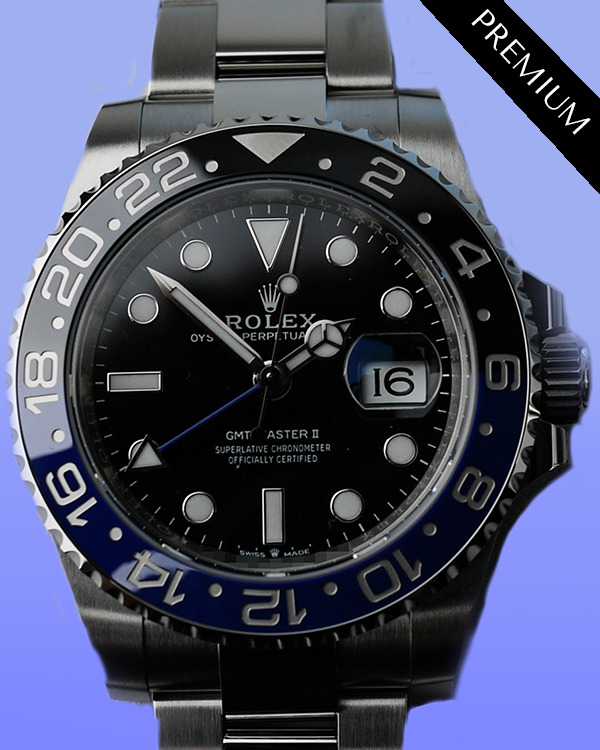 2024 Rolex GMT-Master II "Batman" 40MM Black Dial Oyster Bracelet (126710BLNR)
