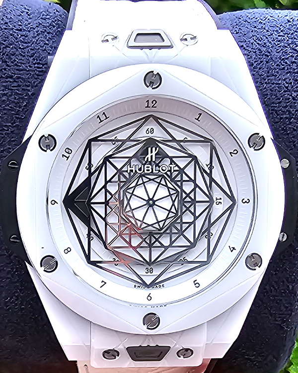 2020 Hublot Big Bang Unico Sang Bleu Limited Edition Ceramic White Dial (415.HX.2027.VR.MXM19)