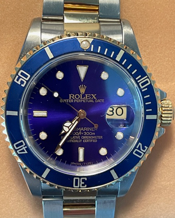 Rolex Submariner Date "Bluesy" 40MM Blue Dial Two-Tone Oyster Bracelet (16613LB)