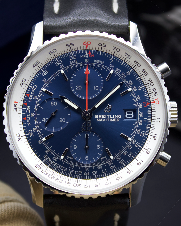 2021 Breitling Navitimer 41MM Blue Dial Leather Strap (A13324121C1X1)