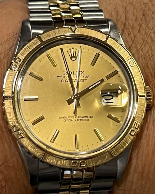 1987 (R Serial) Rolex Datejust Turn-O-Graph 36MM Champagne Dial Two-Tone Jubilee Bracelet (16253)