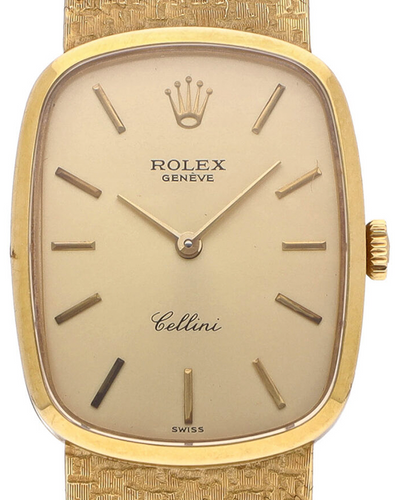 Rolex Cellini 28.3MM Champagne Dial Yellow Gold Bracelet (4308)