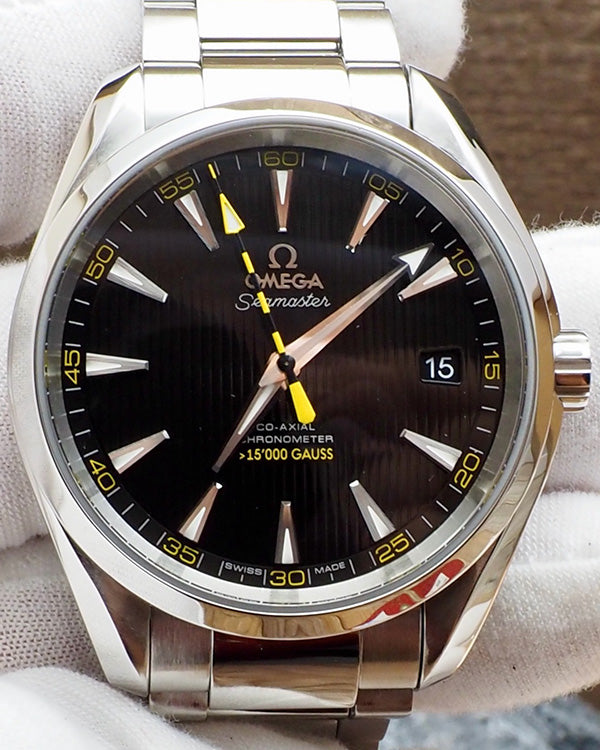 2015 Omega Seamaster Aqua Terra 41.5MM Black Dial Steel Bracelet (231.10.42.21.01.002)