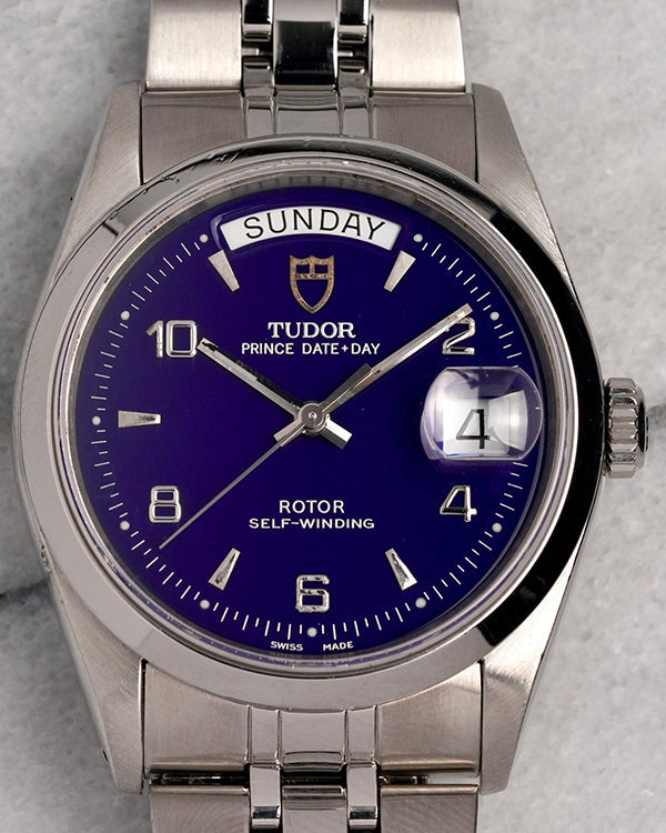 Tudor Prince Date-Day 36MM Blue Dial Steel Bracelet (76200)