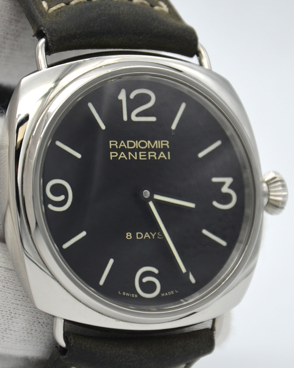 Panerai Radiomir 8 Days 45MM Black Dial Leather Strap (PAM00610)