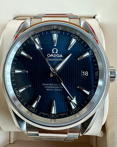No Reserve - 2021 Omega Seamaster Aqua Terra 41.5MM Blue Dial Steel Bracelet (231.10.42.21.03.003)