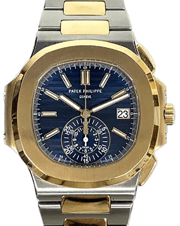 2014 Patek Philippe Nautilus Chronograph 40MM Blue Dial Two-Tone Bracelet (5980/1AR-001)