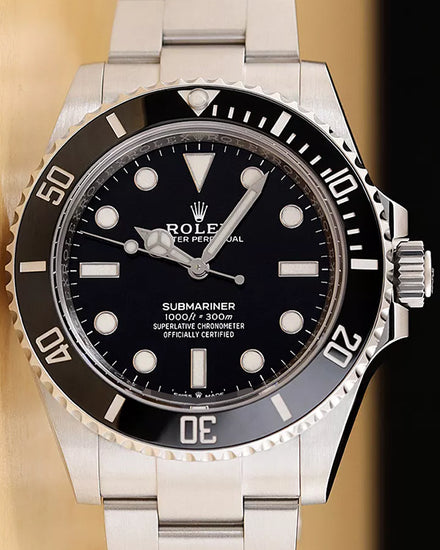 2022 Rolex Submariner No-Date 41MM Black Dial Oyster Bracelet (124060)