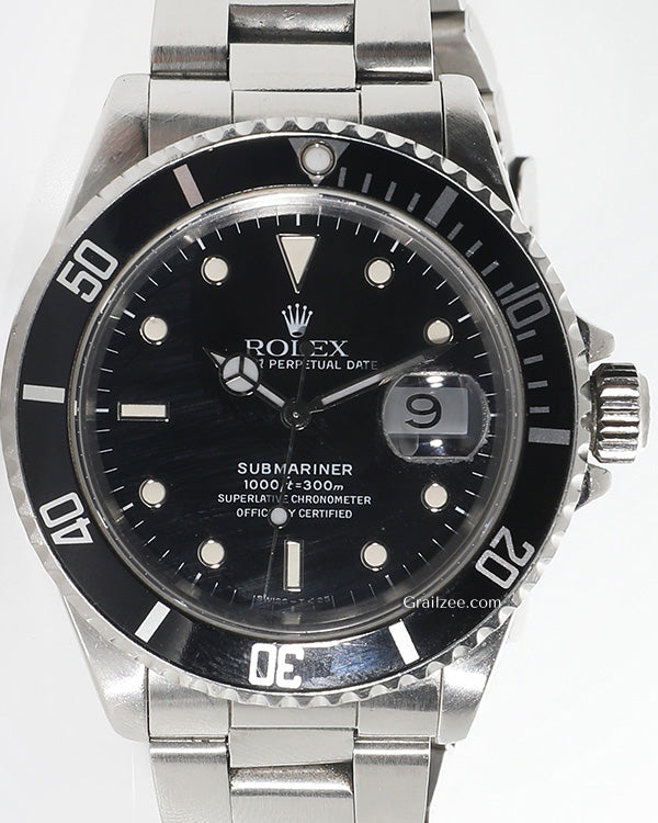 Rolex Submariner Date 40MM Black Dial Oyster Bracelet (16610)