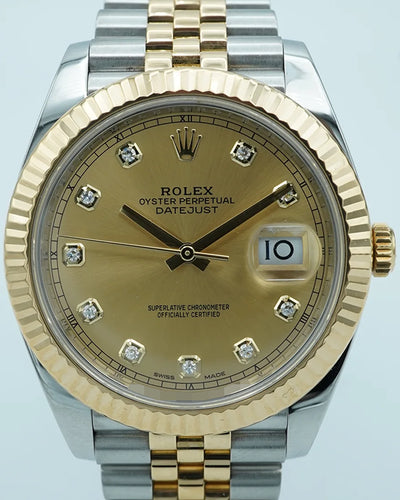 2017 Rolex Datejust 41MM Champagne Dial Two-Tone Jubilee Bracelet (126333)