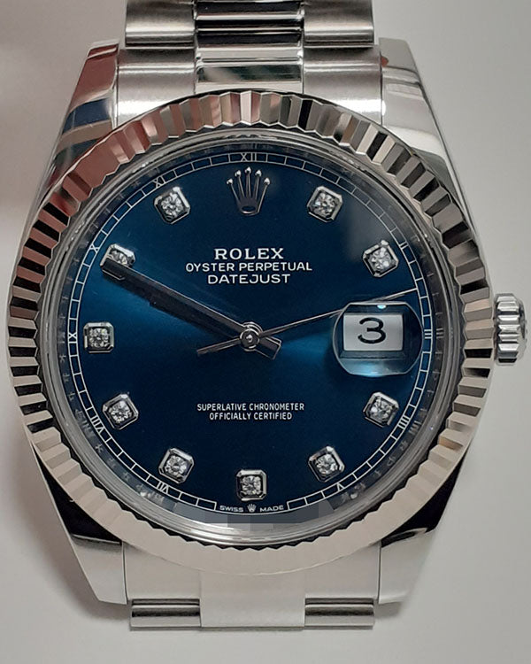 Rolex Datejust 41MM Blue Dial Oyster Bracelet (126334)