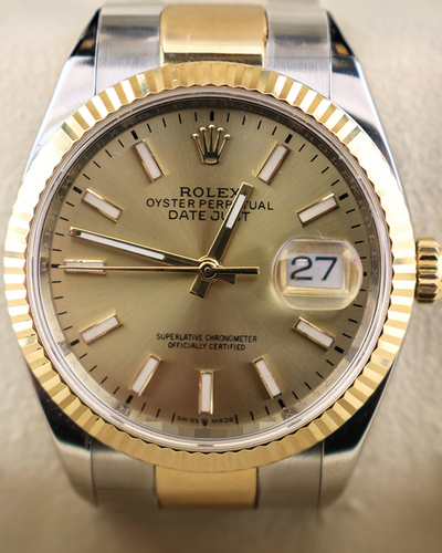 2019 Rolex Datejust 36MM Champagne Dial Two-Tone Bracelet (126233)