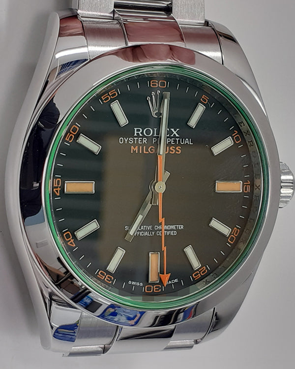 Rolex Milgauss 40MM Black Dial Oyster Bracelet (116400GV)