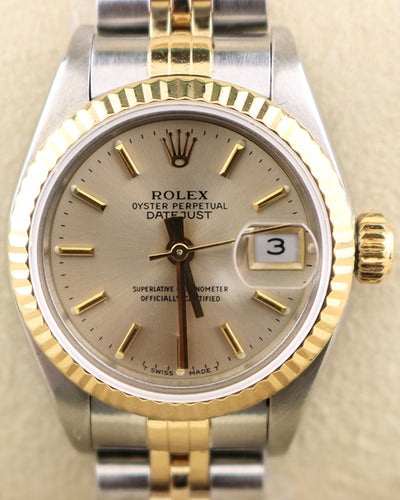 1994 (S Serial) Rolex Lady-Datejust 26MM Silver Dial Two-Tone Jubilee Bracelet (69173)