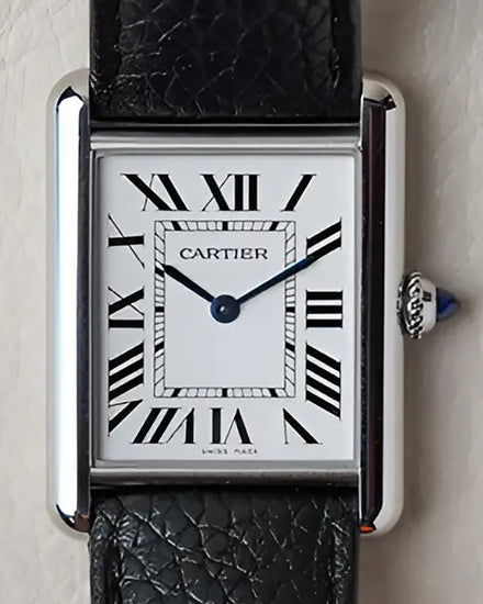 2023 Cartier Tank Must L de Cartier 33.7x25.5MM Quartz Ivory Dial Leather Strap (WSTA0041)