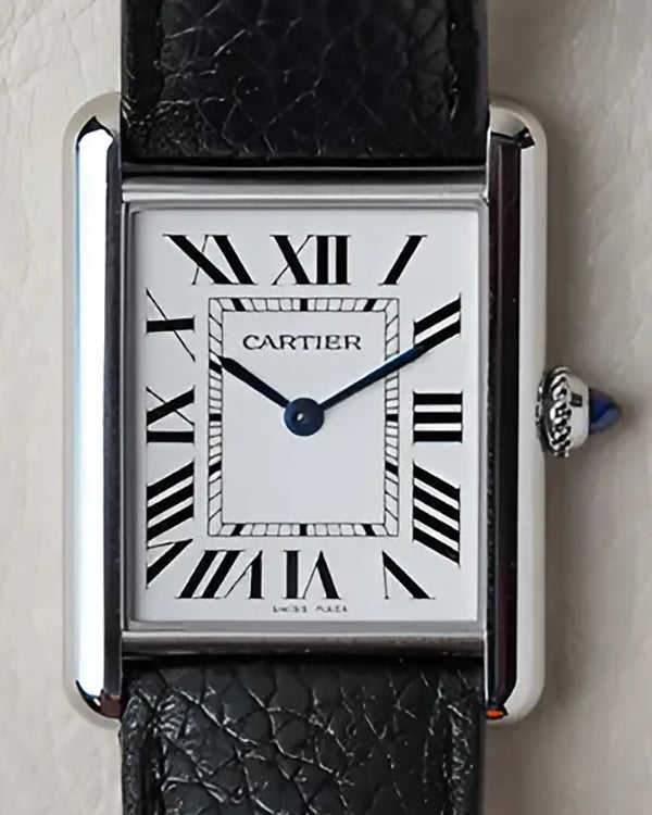 2023 Cartier Tank Must L de Cartier 33.7x25.5MM Quartz Ivory Dial Leather Strap (WSTA0041)