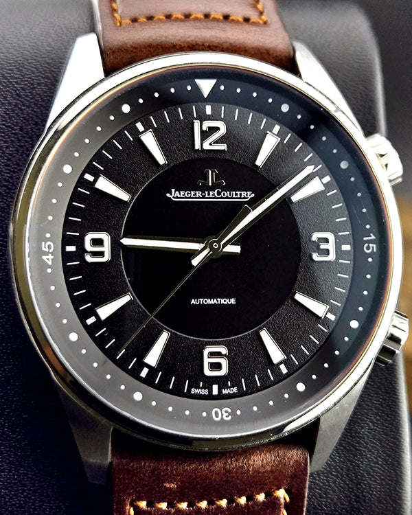 2021 Jaeger-LeCoultre Polaris 41MM Black Dial Leather Strap (Q9008471)