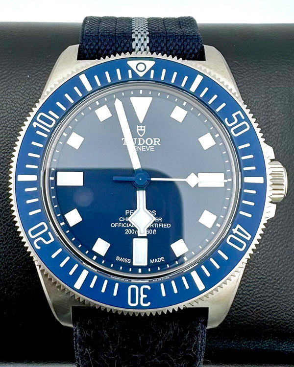 No Reserve - 2024 Tudor Pelagos FXD 42MM Blue Dial Textile Strap (25707B/24)