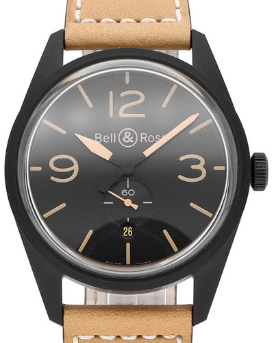 Bell & Ross BR 123 41MM Black Dial Leather Strap (BRV123-HERITAGE)