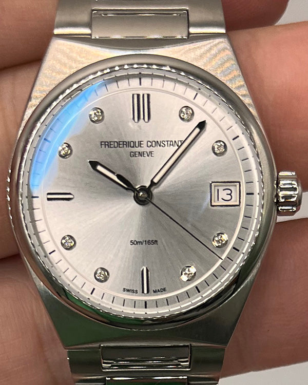 No Reserve - Frederique Constant Highlife 31MM Quartz Silver Dial Steel Bracelet (FC-240SD2NH6B)