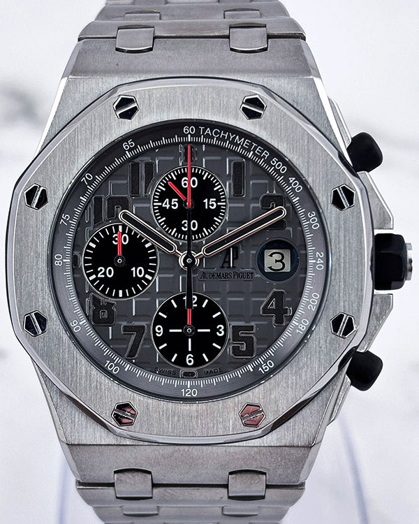 2010 Audemars Piguet Royal Oak Offshore 42MM Grey Dial Titanium Bracelet (26170TI.OO.1000TI.01)