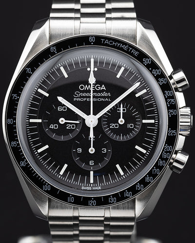 2024 Omega Speedmaster Professional Moonwatch 42MM Black Dial Steel Bracelet  (310.30.42.50.01.001)