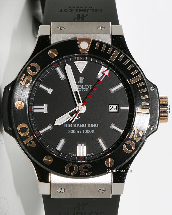 Hublot Big Bang King 48MM Black Dial Rubber Strap (322.LM.100.RX)