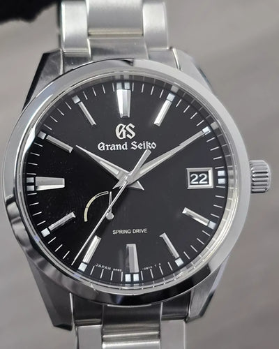 2019 Grand Seiko Spring Drive 40MM Black Dial Steel Bracelet (SBGA301)