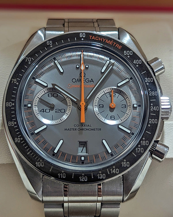 2018 Omega Speedmaster Racing 44.25MM Grey Dial Steel Bracelet (329.30.44.51.06.001)