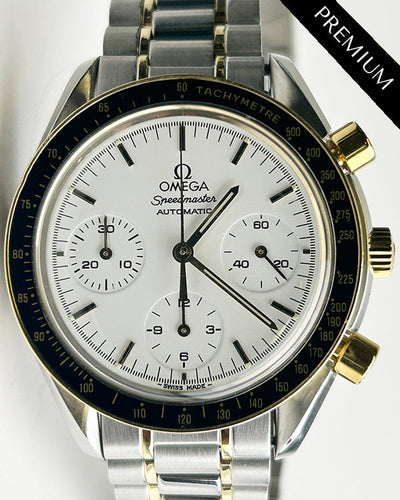 No Reserve - 1994 Omega Speedmaster 39MM White Dial Two-Tone Bracelet (3310.20.00)