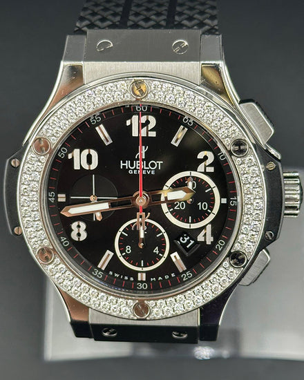 2016 Hublot Big Bang 44MM Black Dial Rubber Strap (301.SX.130.RX.114)