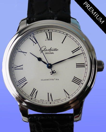 Glashütte Original Senator Automatic 40MM Silver Dial Leather Strap (1-39-59-01-02-04)