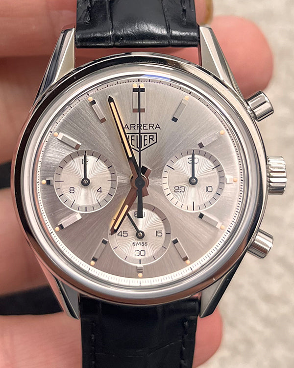 2024 Tag Heuer Carrera 160th Anniversary L.E. 39MM Grey Dial Leather Strap (CBK221B.FC6479)