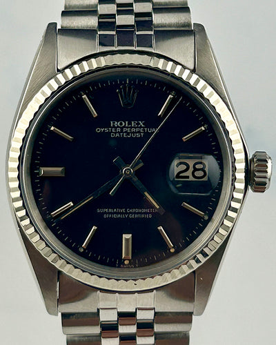 Rolex Datejust 36MM Black Dial Jubilee Bracelet (1601)