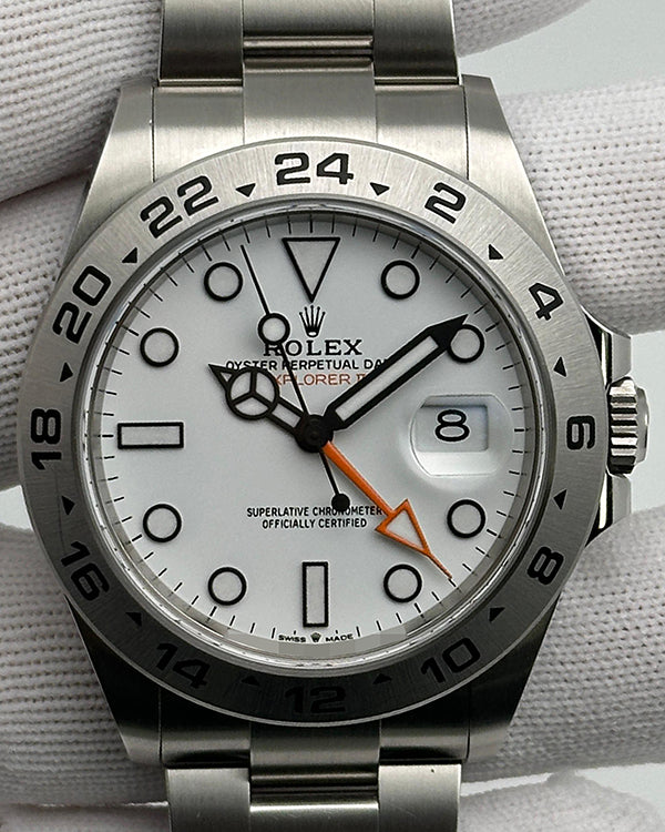 2023 Rolex Explorer II "Polar" 42MM White Dial Oyster Bracelet (226570)