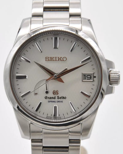 Grand Seiko Heritage 39.4MM White Dial Steel Bracelet (SBGA025)