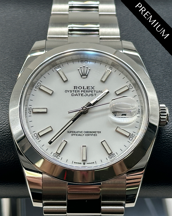 2024 Rolex Datejust 41MM White Dial Oyster Bracelet (126300)