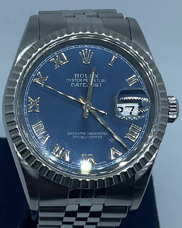 Rolex Datejust 36MM Blue Dial Steel Jubilee Bracelet (16234)