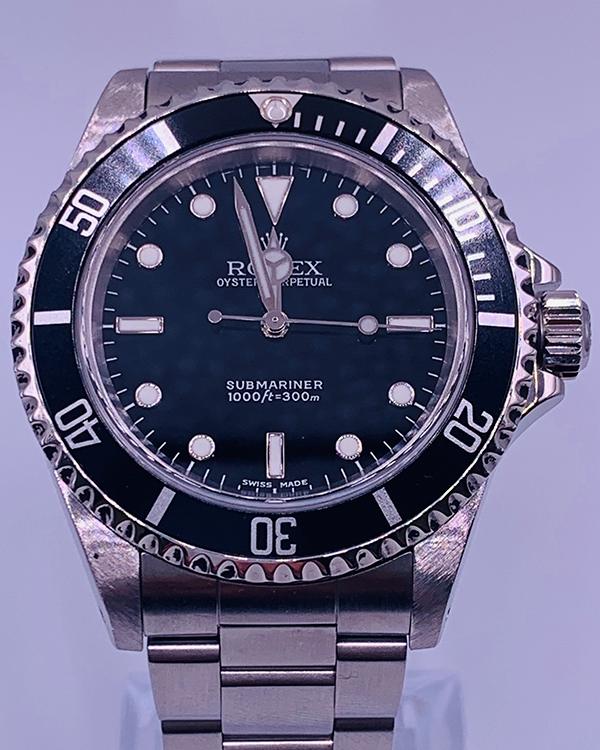 Rolex Submariner No-Date 40MM Black Dial Oyster Bracelet (14060)