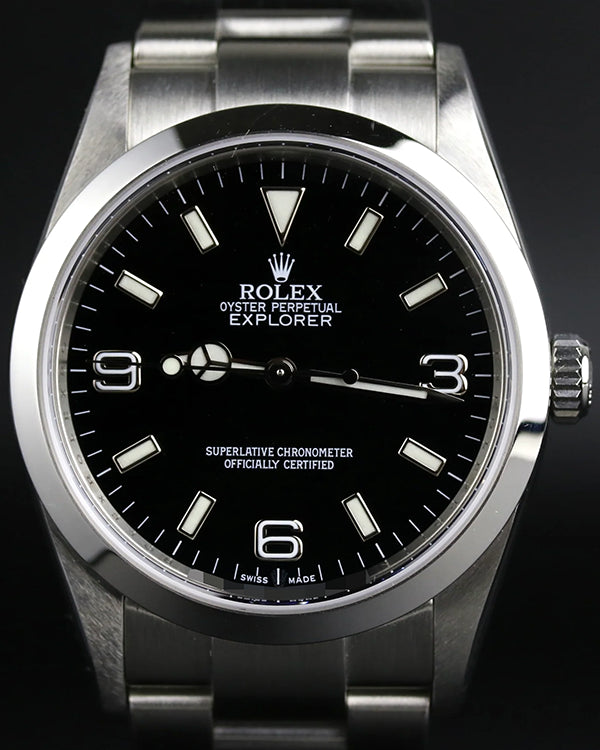 Rolex Explorer 36MM Black Dial Oyster Bracelet (114270)