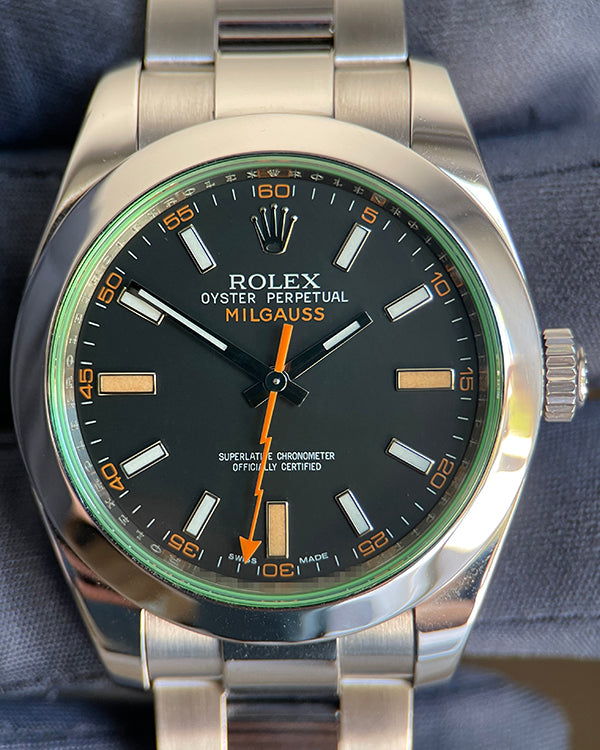 2011 Rolex Milgauss 40MM Black Dial Oyster Bracelet (116400GV)