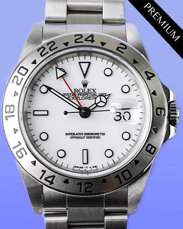 1998 (U Serial) Rolex Explorer II "Polar" 40MM White Dial Oyster Bracelet (16570)