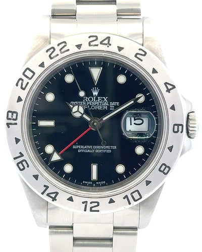 2002 Rolex Explorer II 40MM Black Dial Oyster Bracelet (16570)