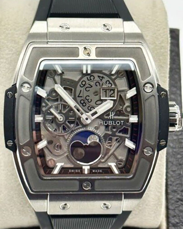 Hublot Spirit of Big Bang Moonphase 42MM Skeleton Dial Rubber Strap (647.NX.1137.RX)