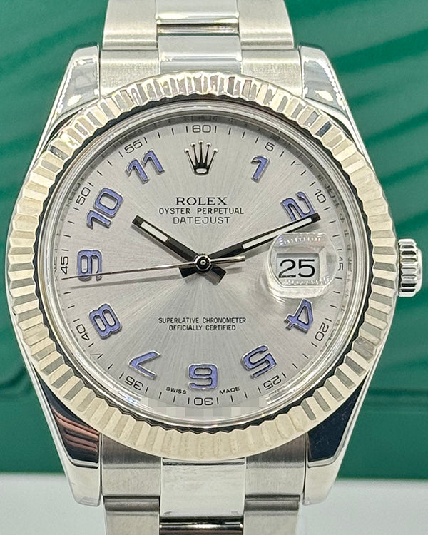 2013 Rolex Datejust 41MM Silver Dial Oyster Bracelet (116334)